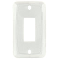 Jr Products JR Products 12845 Single Switch Face Plate - White 12845